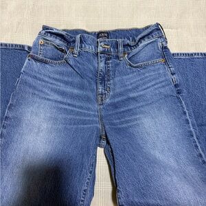 JCrew Women’s Ankle Wide Leg Blue Denim Jeans